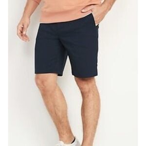 new Old Navy Slim Ultimate Tech Chino Shorts for Men 9-inch inseam 52W Navy Blue